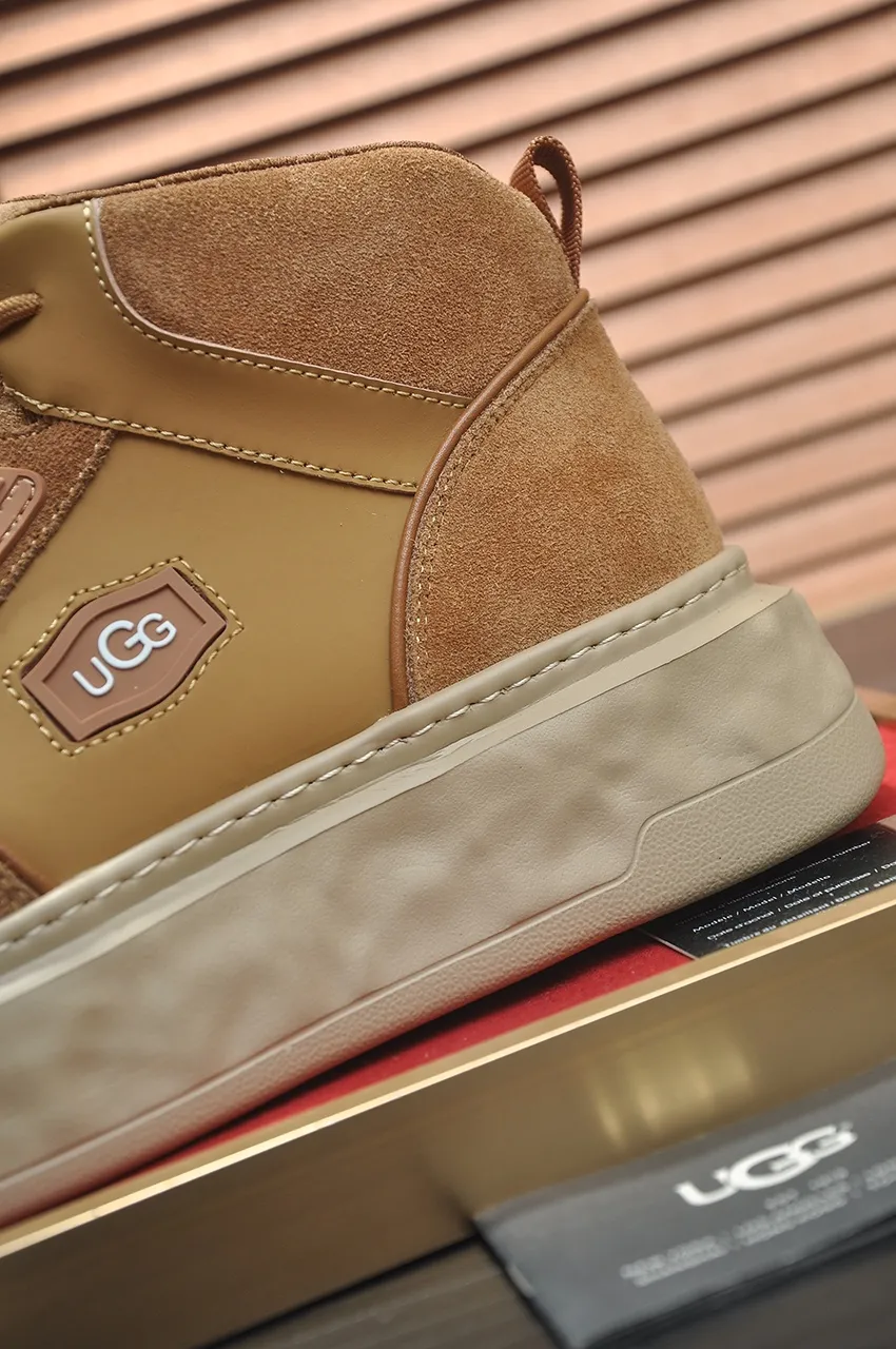 Men's shoes 💰640💶 [UGG] (full wool lining) top-end high-quality fur-in-one warm snow boots from Australia's warm luxury brand men's shoes, UGG-5877 official website synchronized, made of imported cowhide, carefully sewn...Imported rubber foam outsole (comfortable, soft, wear-resistant) The quality is really great...Exquisite workmanship, you can't put it down at first sight, available in sizes 39-44